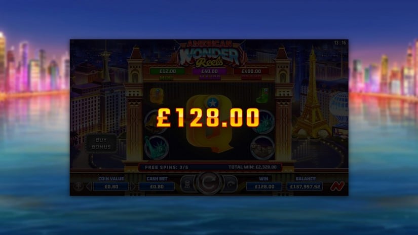 American Wonder Reels slot screen 4