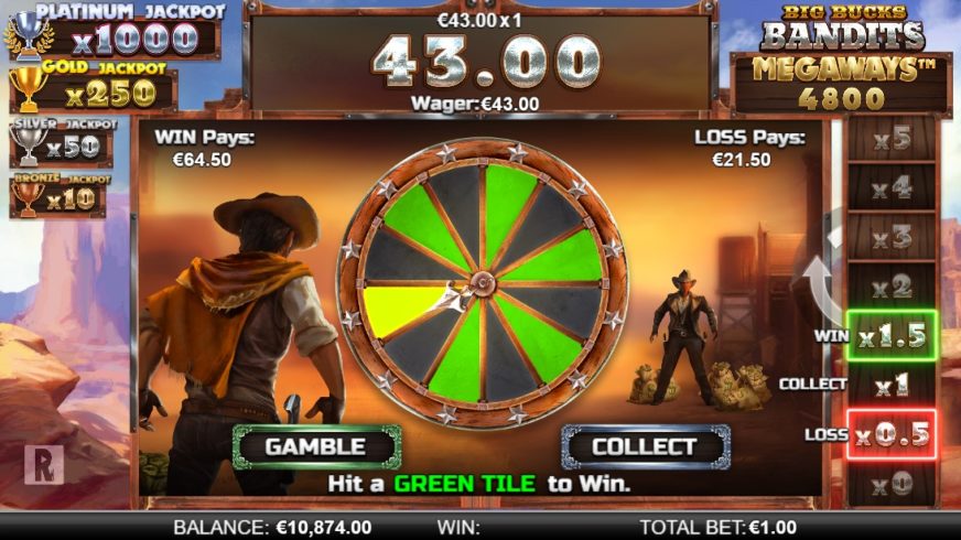 Big Bucks Bandits Megaways slot screen 6