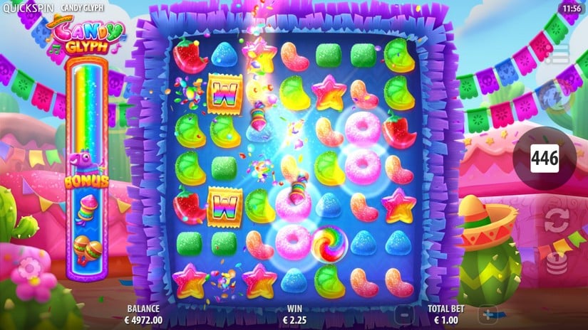 Candy Glyph slot screen 4