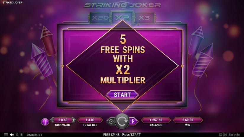 Striking Joker slot screen 6