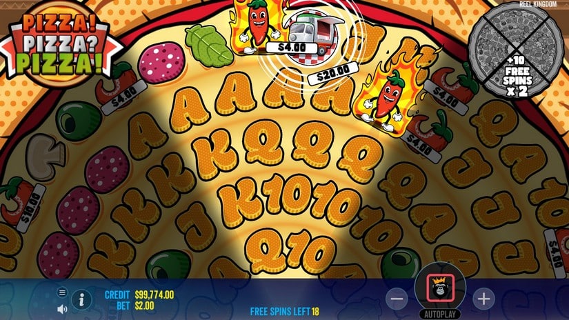 PIZZA! PIZZA? PIZZA! slot screen 4