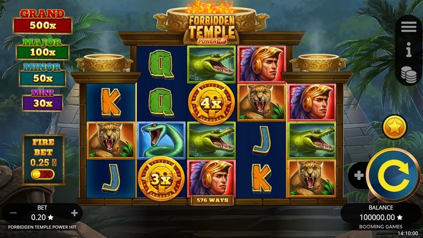 Forbidden Temple Power Hit slot screen 1