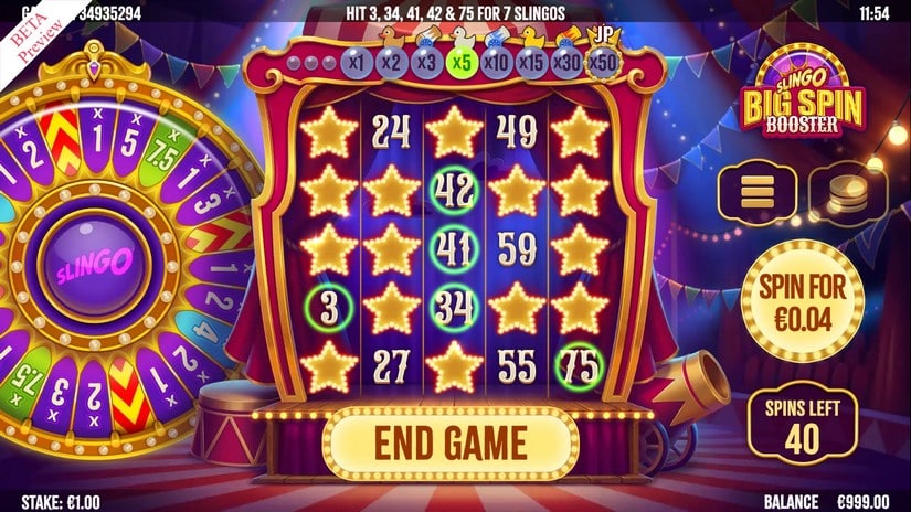 Slingo Big Spin Booster slot screen 4