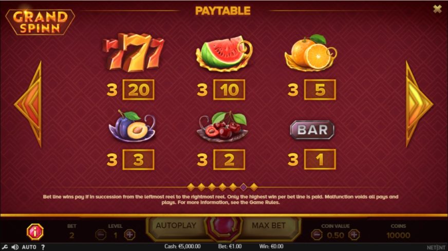 Grand Spinn Superpot slot screen 2