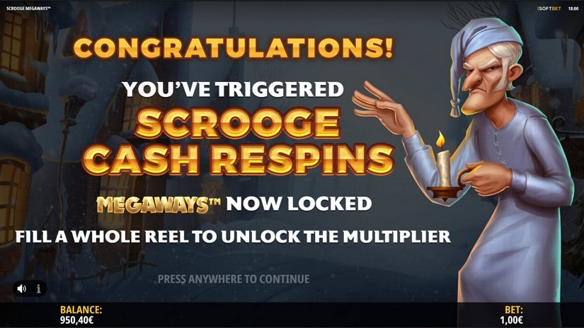 Scrooge Megaways slot screen 4