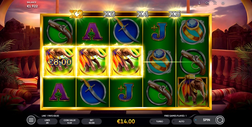 Akbar & Birbal slot screen 2