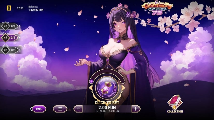 Infinity Pull slot screen 2