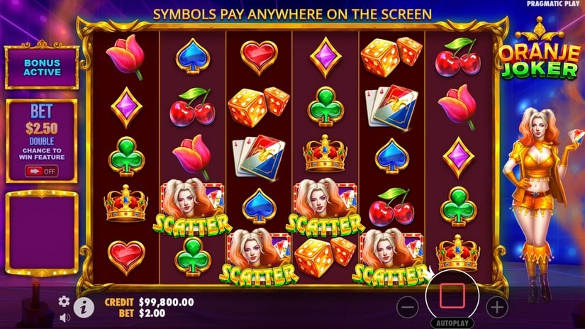 Oranje Joker slot screen 2
