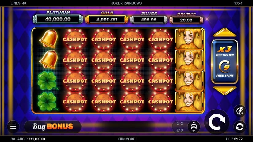 Joker Rainbows slot screen 1