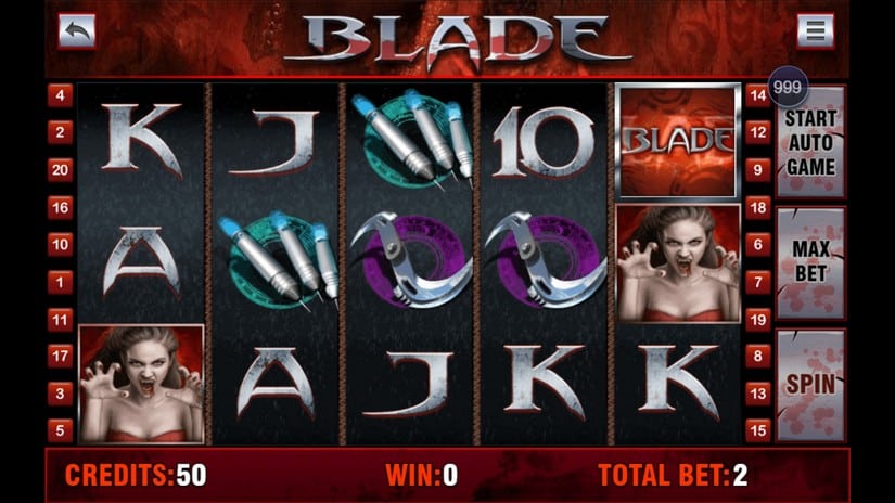 Blade slot screen 1