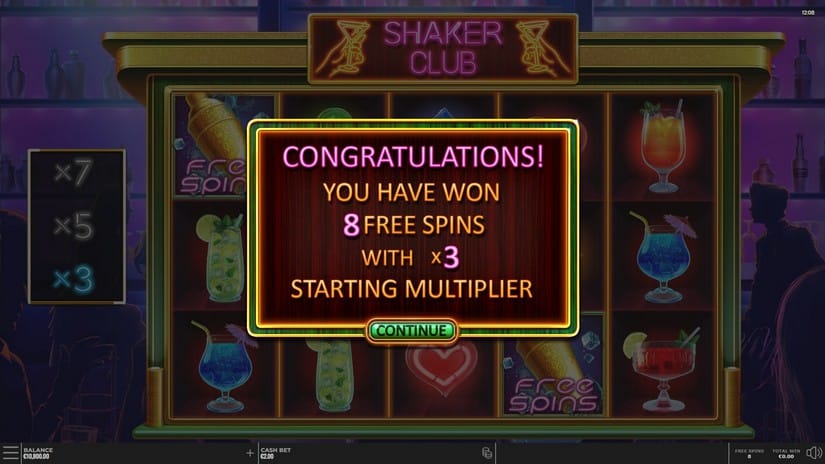 Shaker Club slot screen 4