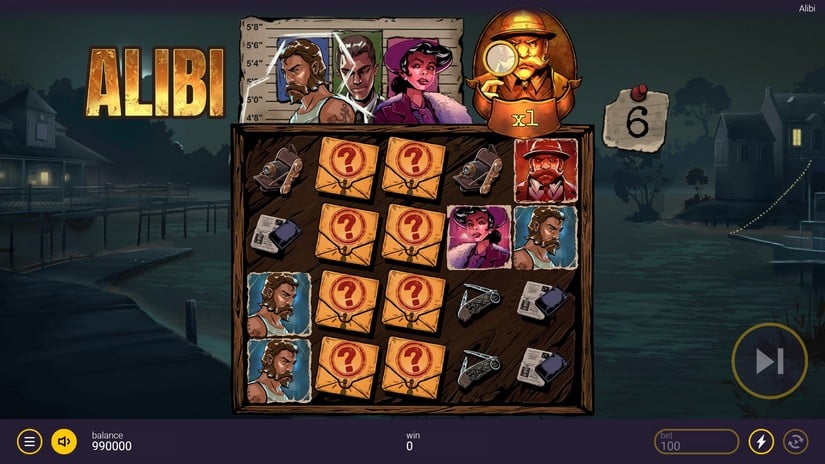 Alibi slot screen 4