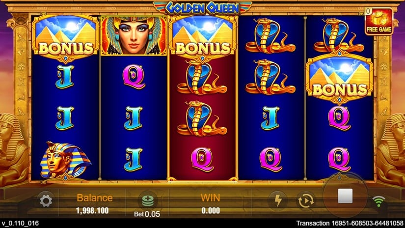 Golden Queen slot screen 2