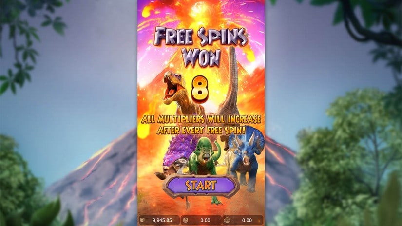 Jurassic Kingdom slot screen 5