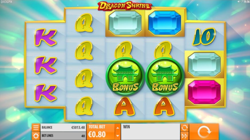 Dragon Shrine slot screen 1