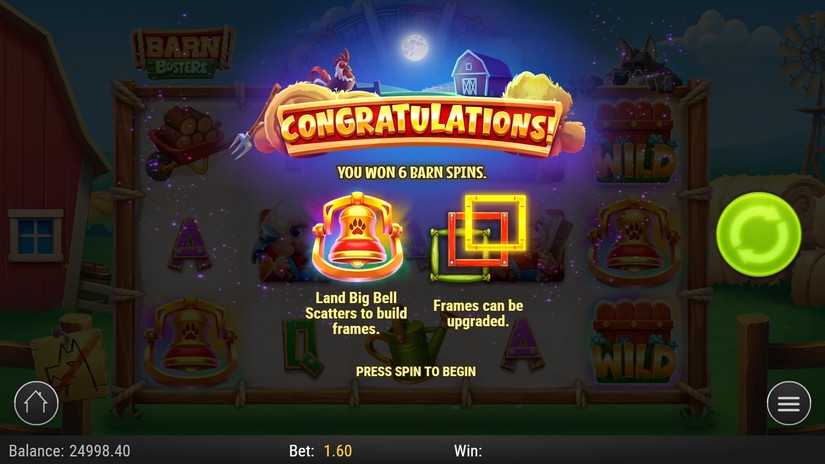 Barn Busters slot screen 4