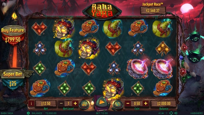 Baba Yaga slot screen 1