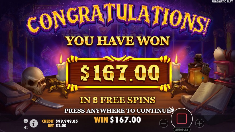 Magician’s Secrets slot screen 8