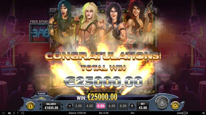 Mötley Crüe slot screen 8