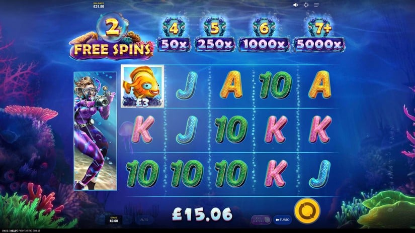 Fishtastic slot screen 5