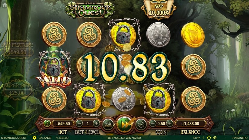 Shamrock Quest slot screen 4