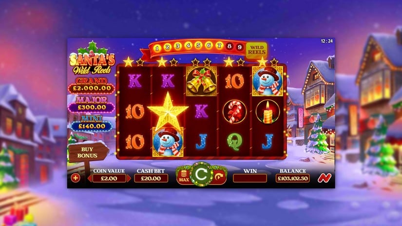 Santa’s Wild Reels slot screen 1