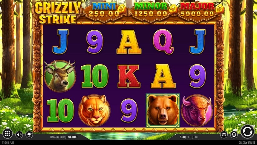Grizzly Strike Hold and Win slot screen 1