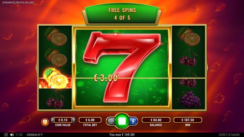 Dynamite Fruits Deluxe slot screen 8