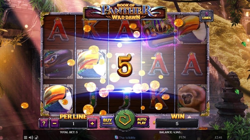 Book Of Panther Wild Dawn slot screen 2