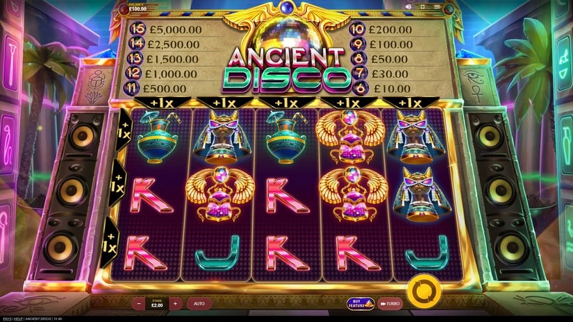 Ancient Disco slot screen 1
