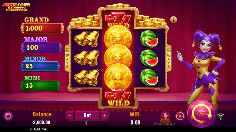 Joker Coins Expanded slot screen 1