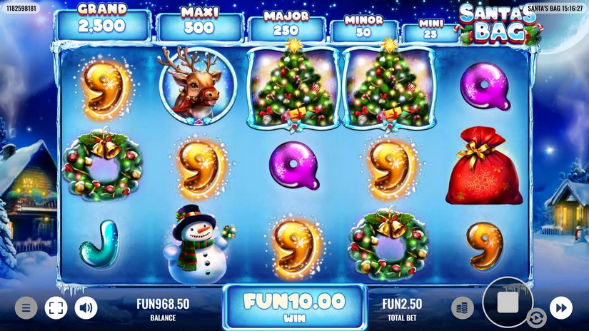 Santa’s Bag slot screen 3