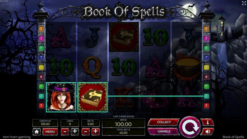 Books of Spells slot screen 5
