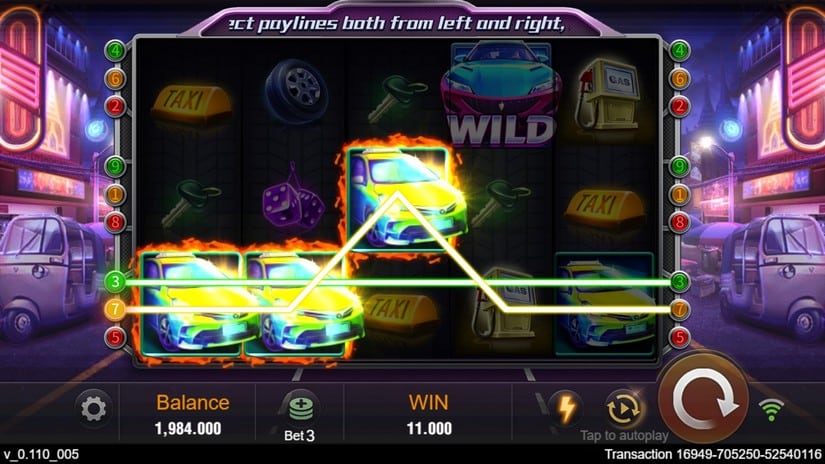 Happy Taxi slot screen 3