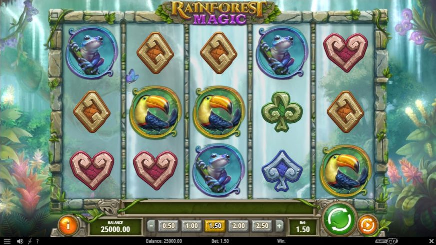 Rainforest Magic slot screen 1