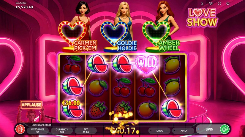 Love Show slot screen 2