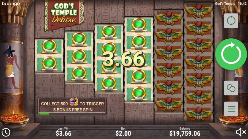 God’s Temple Deluxe slot screen 2