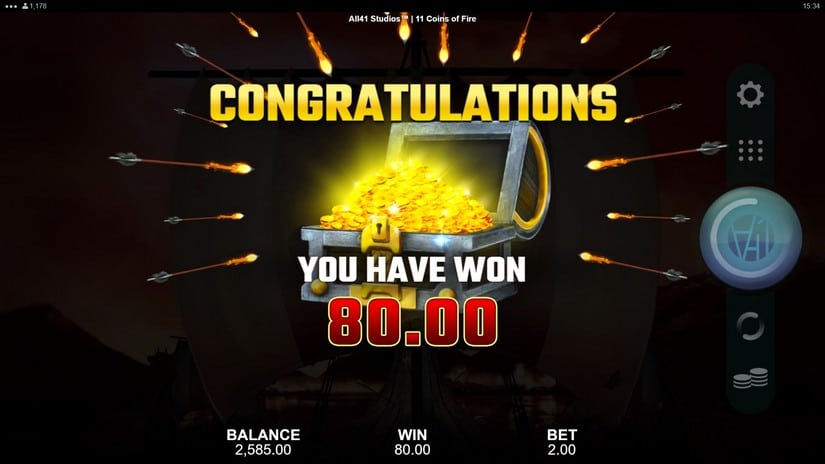 11 Coins of Fire slot screen 6