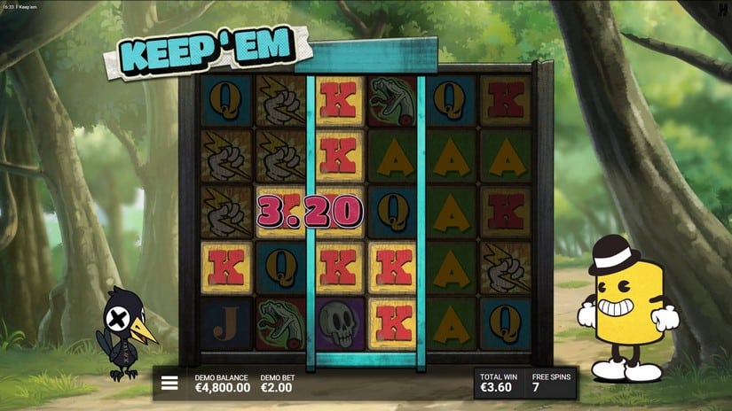 Keep ‘Em slot screen 3