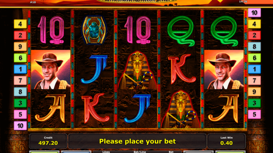 Book of Ra Deluxe slot screen 2