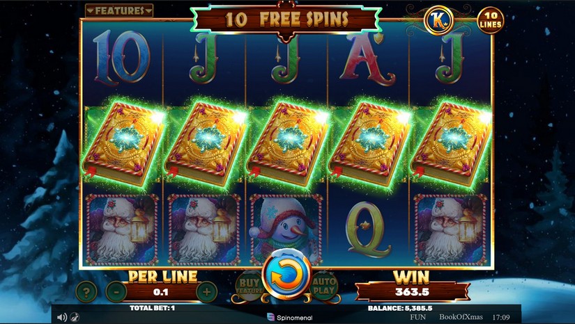 Book Of Xmas slot screen 2