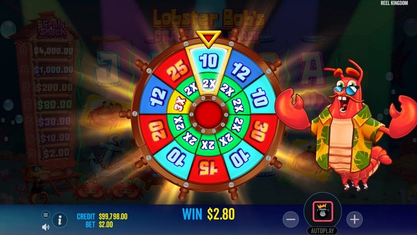 Lobster Bob’s Crazy Crab Shack slot screen 3