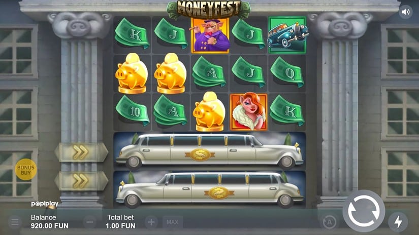 Moneyfest slot screen 2