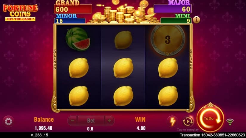 Fortune Coins slot screen 2