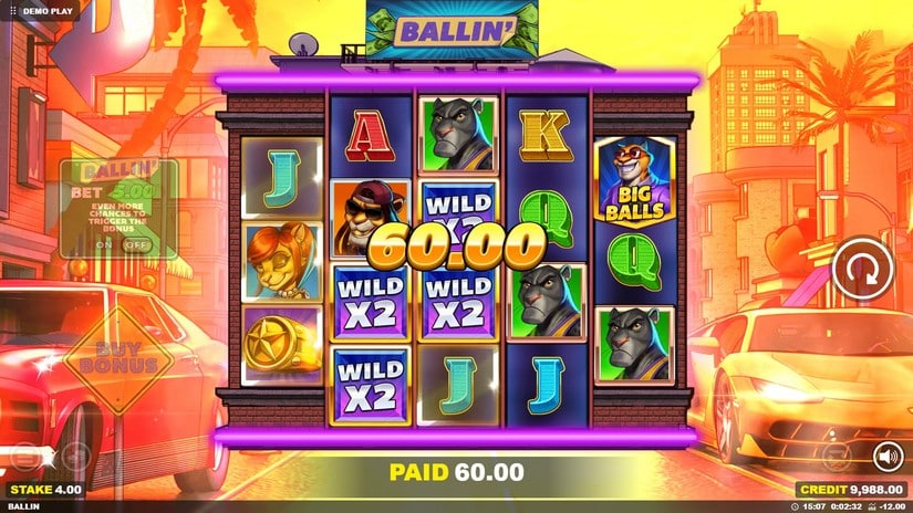 Ballin’ slot screen 2