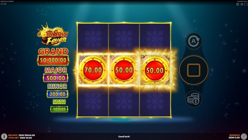 CoinSpin Fever slot screen 2