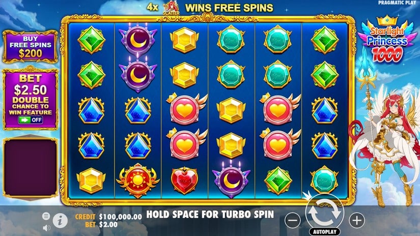 Starlight Princess 1000 slot screen 1