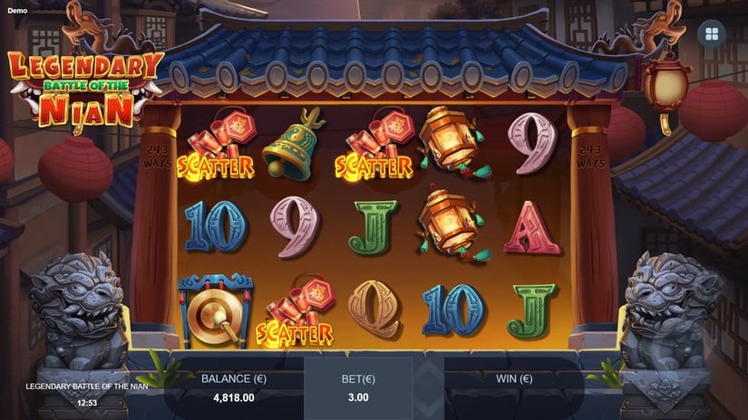 Legendary Battle of the Nian slot screen 3