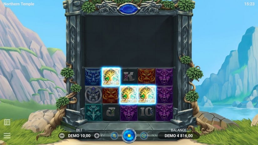 Northern Temple slot screen 2