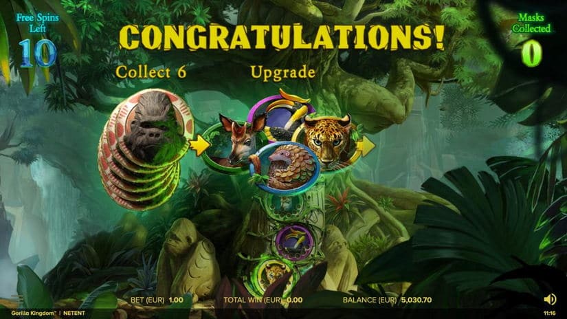 Gorilla Kingdom slot screen 2